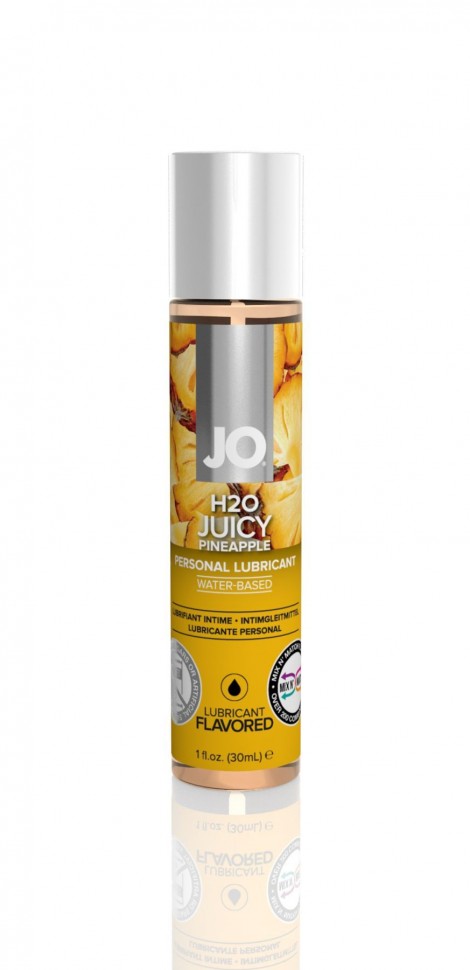 Смазка на водной основе System JO H2O - Juicy Pineapple (30 мл) без сахара, растительный глицерин