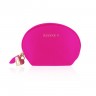 Віброяйце Rianne S: Pulsy Playball Deep Pink з вібрувальним пультом ДК, косметичка-чехол, 10 режимів