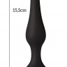Анальна пробка з присоскою MAI Attraction Toys №35 Black, довжина 15,5 см, діаметр 3,8см
