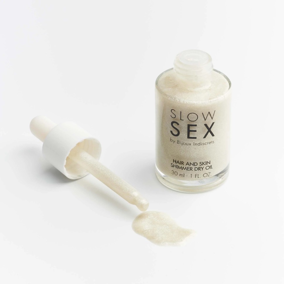 Суха олія для тіла та волосся Slow Sex by Bijoux Indiscrets