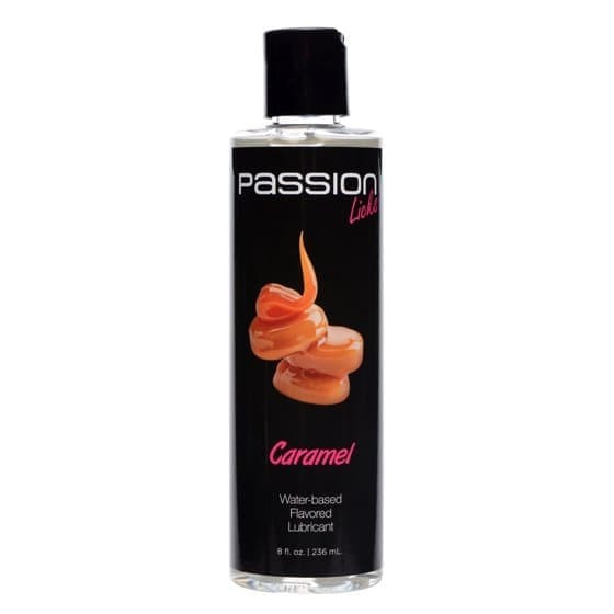 Passion Licks Caramel Water Based Flavored Lubricant - лубрикант, 236 мл. (карамель)