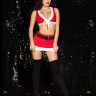 Новорічний еротичний костюм "Сексі Санта" L, спідниця, топ